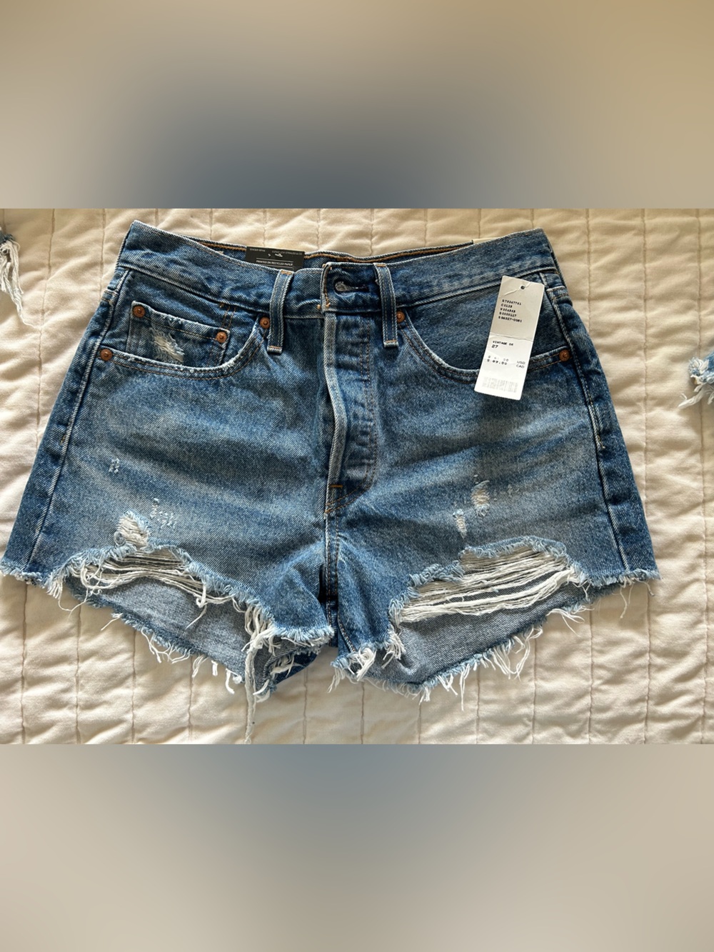 Levi's Blue Denim Short
